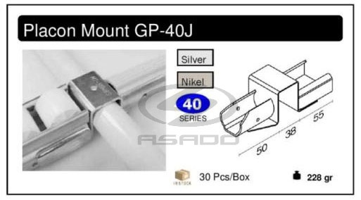 Đầu đỡ thanh truyền GP-40E1-dau-do-thanh-truyen-placon-mount-track-mount-GP-40e1-gp-k